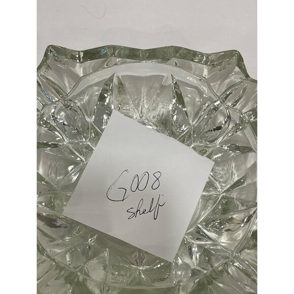 Cigar/cigarette Vintage‎ Glass French Square Ashtray 60s Mid Century Heavy Cut C - Picture 13 of 13